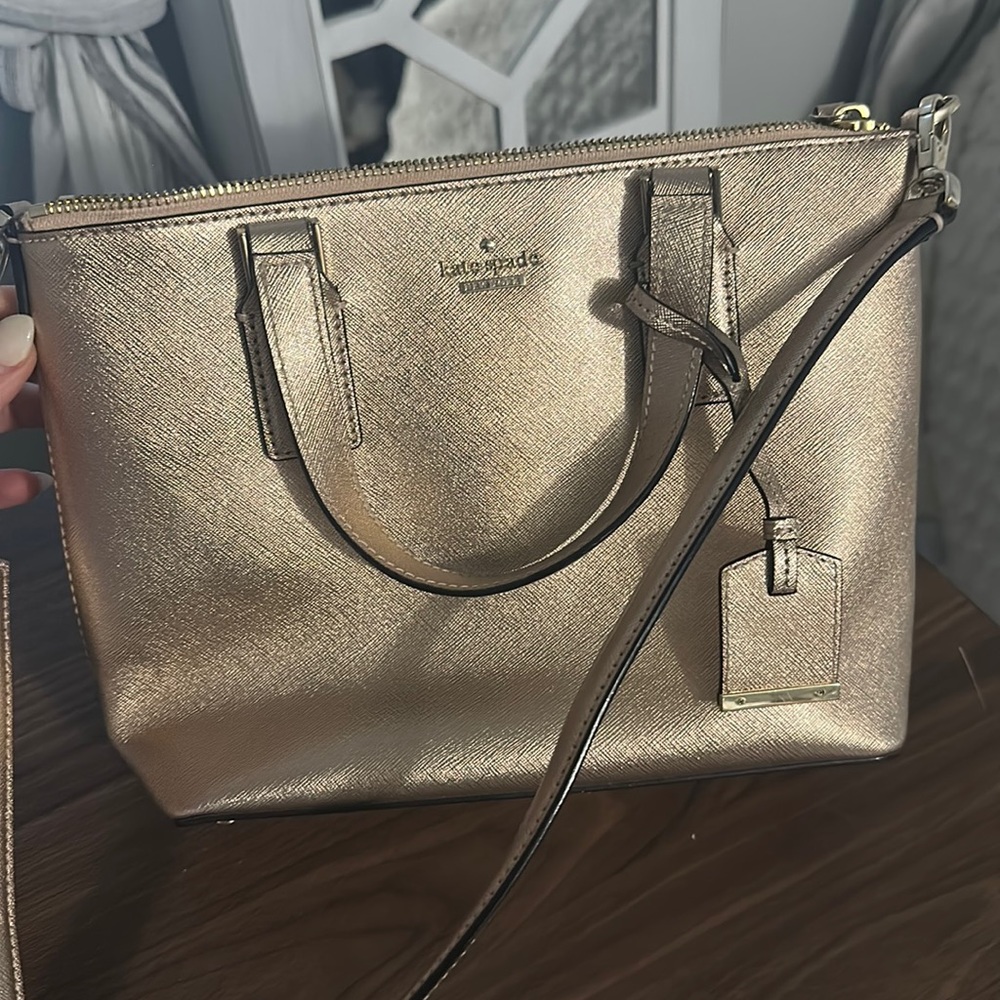 Kate Spade bronze bag